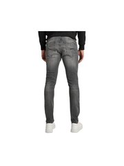 G-Star Men's 3301 Slim Superstretch Faded Crow Destroyed Black Jean