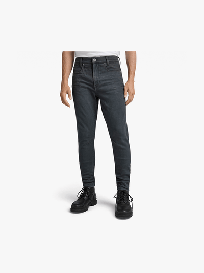 G-Star Men's Grey Slim D-Staq 3D Worn In Jeans