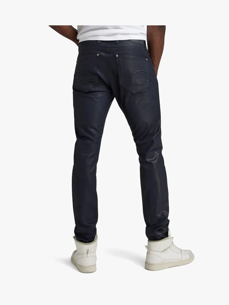 G-Star Men's Revend FWD Skinny Blue Coated Jeans