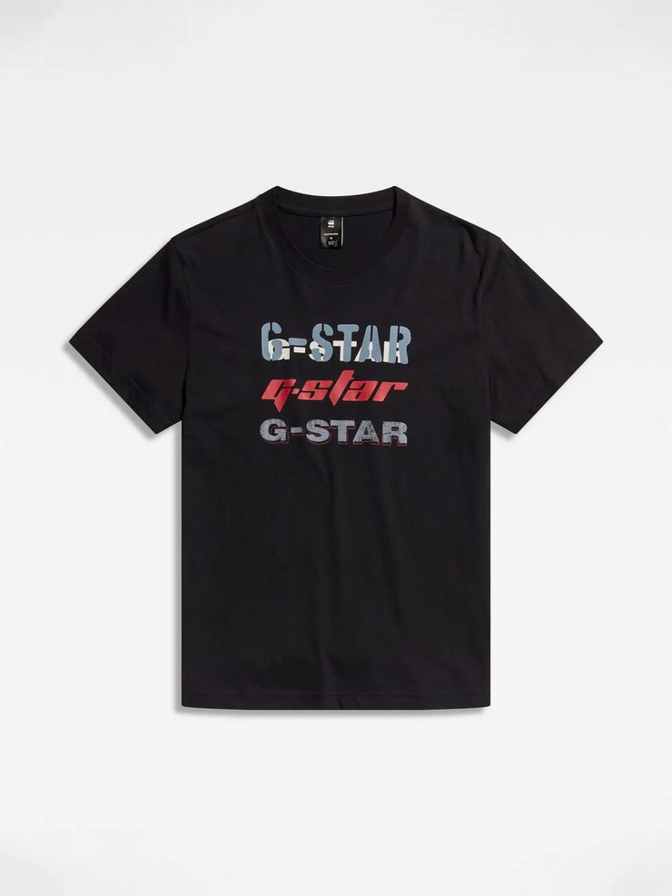 G-Star Men's Triple Logo Black T-Shirt