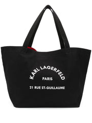 KARL LAGERFELD RUE ST-GUILLAUME CANVAS TOTE BAG