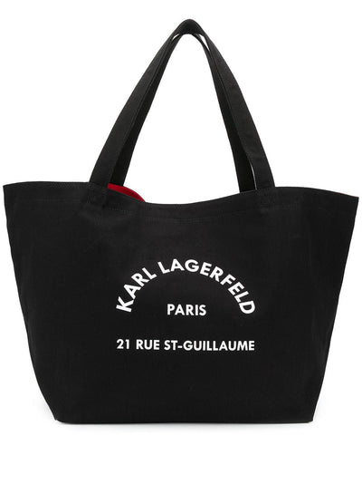 KARL LAGERFELD RUE ST-GUILLAUME CANVAS TOTE BAG