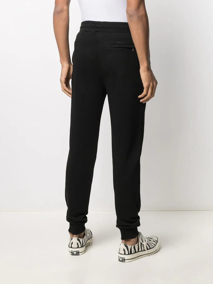 KARL LAGERFELD COTTON-BLEND TRACK PANTS