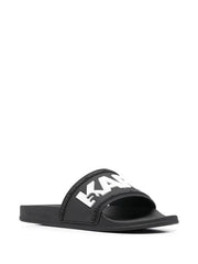 Karl Lagerfeld embossed-logo slides