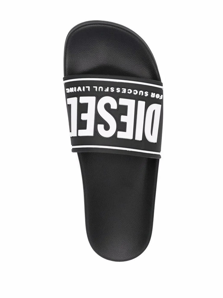 Diesel Sa-Mayemi Cc logo-embossed sildes