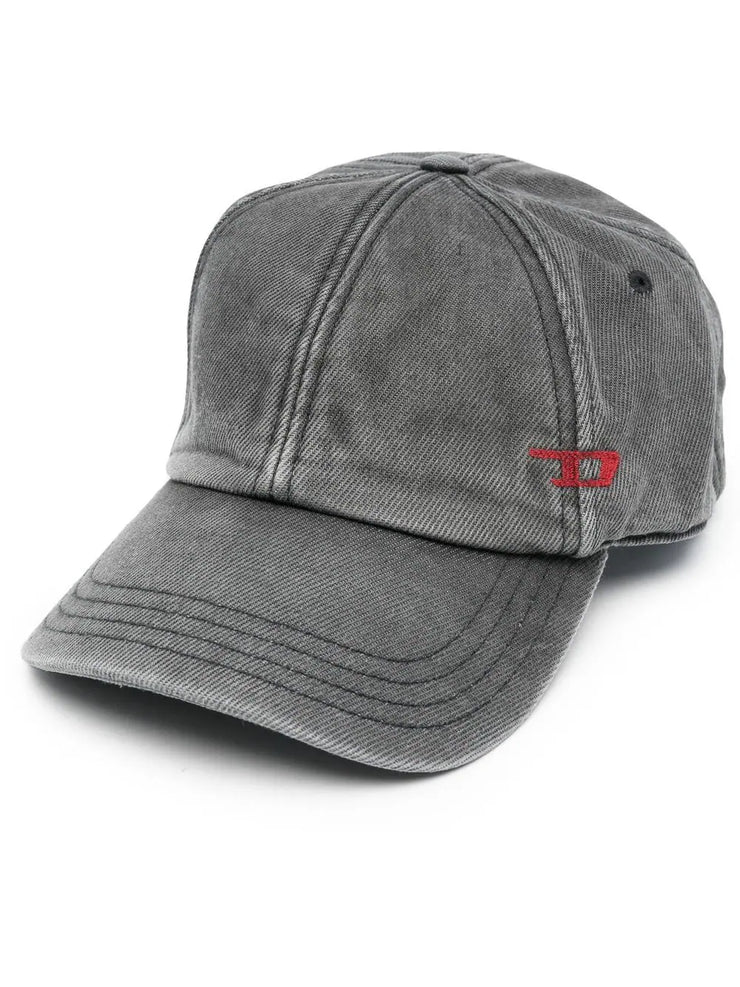 Diesel C-Lib-4 logo-embroidered denim cap