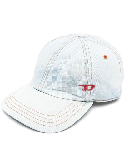 Diesel C-Lib-3 logo-embroidered denim cap