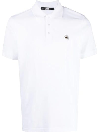 Karl Lagerfeld Ikonik embroidered polo shirt