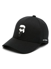 Karl Lagerfeld cotton logo-patch cap