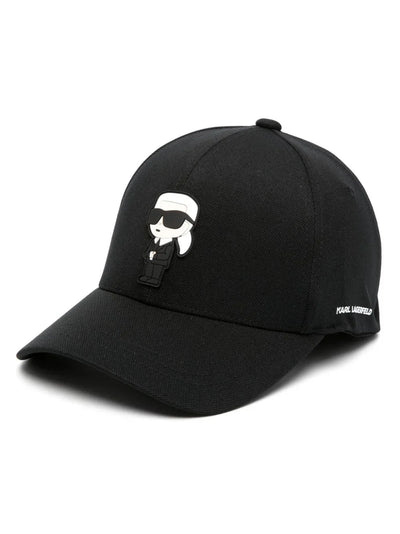 Karl Lagerfeld cotton logo-patch cap