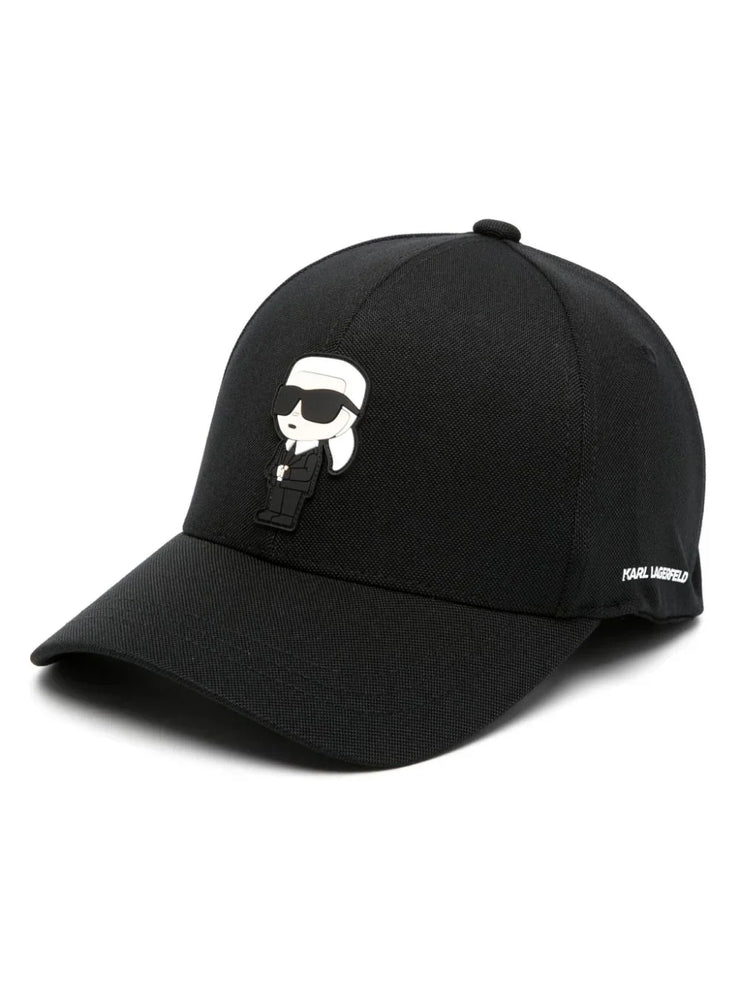 Karl Lagerfeld cotton logo-patch cap