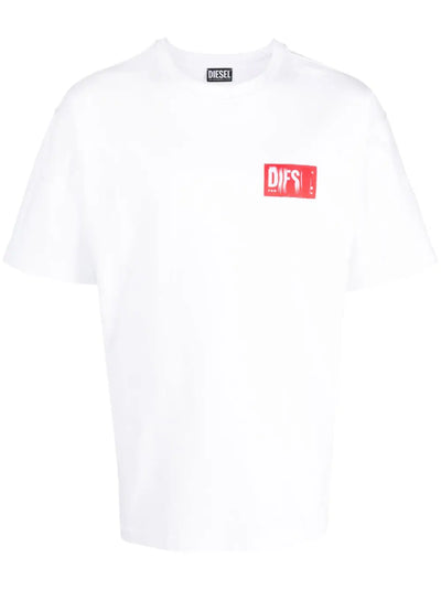 Diesel T-Nlabel logo-appliqué T-shirt