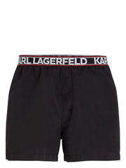 KARL LAGERFELD ESSENTIAL LOGO-PRINT SWIM SHORTS