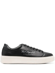KARL LAGERFELD DEBOSSED LOGO LOW-TOP SNEAKERS