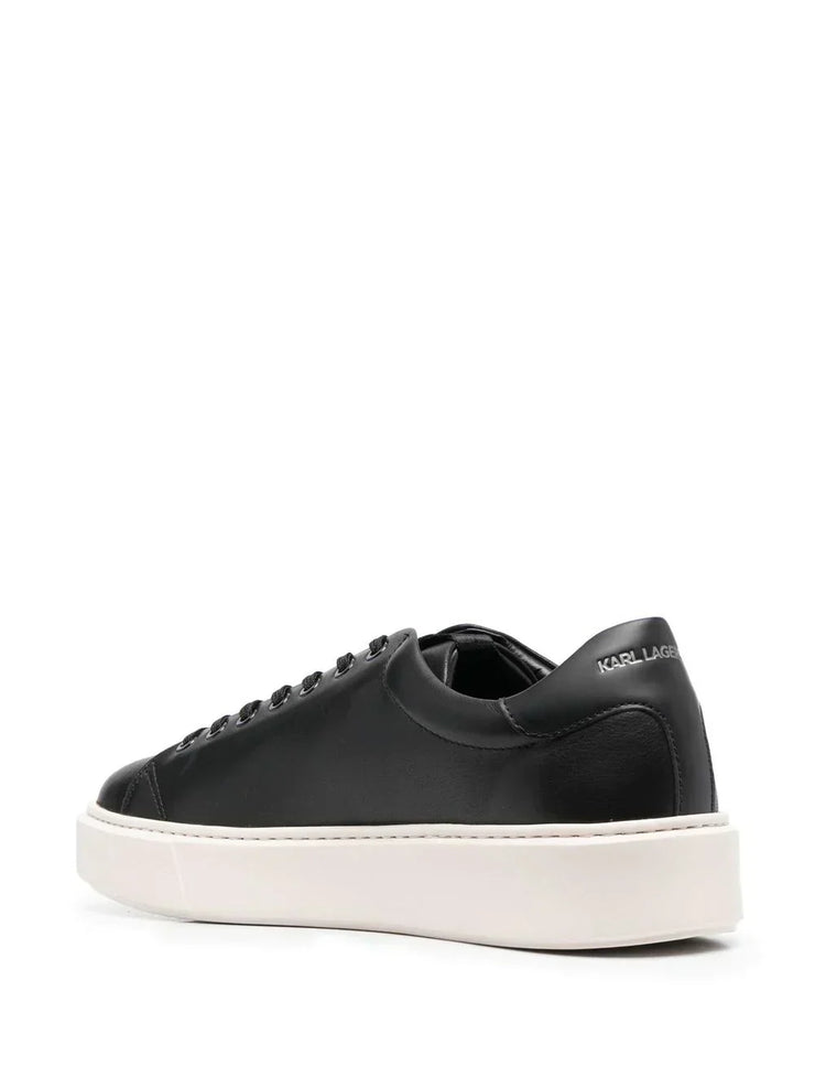 KARL LAGERFELD DEBOSSED LOGO LOW-TOP SNEAKERS