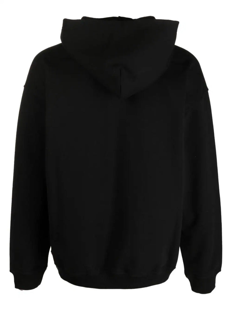 Diesel S-Nlabel logo-appliqué hoodie
