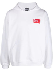 Diesel S-Nlabel logo-appliqué hoodie