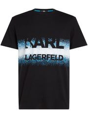 Karl Lagerfeld gradient logo-print cotton T-shirt