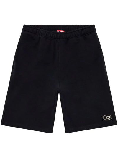 Diesel P-Marshy-Od logo-embossed cotton track shorts