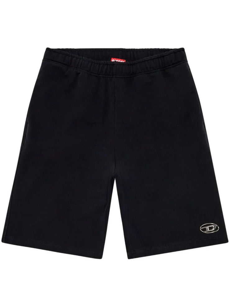 Diesel P-Marshy-Od logo-embossed cotton track shorts
