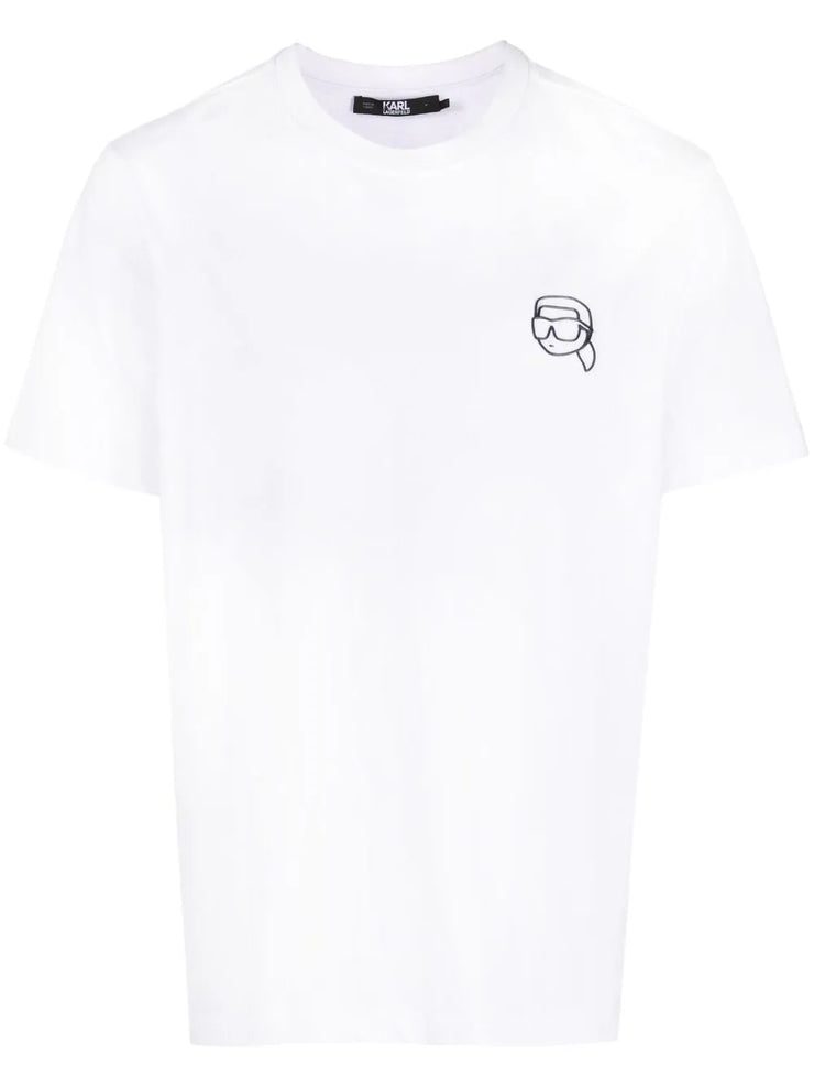 Karl Lagerfeld Ikonik 2.0 logo-embossed T-shirt