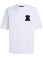 Karl Lagerfeld K logo-appliqué cotton T-shirt