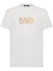 Karl Lagerfeld logo-embossed cotton T-shirt