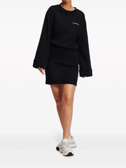 KARL LAGERFELD WIDE-SLEEVE ORAGANIC COTTON MINI DRESS