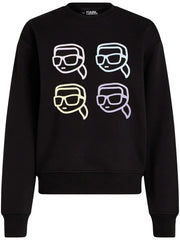 KARL LAGERFELD IKONIK OUTLINE ORGANIC-COTTON SWEATSHIRT