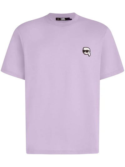 Karl Lagerfeld Ikonik appliqué-detail T-shirt