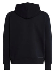 Karl Lagerfeld flocked-logo organic-cotton hoodie
