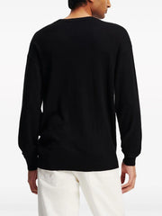 KARL LAGERFELD RUE ST-GUILLAUME INTARSIA WOOL JUMPER