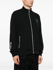 KARL LAGERFELD MINI IKONIK KARL-PATCH JERSEY CARDIGAN
