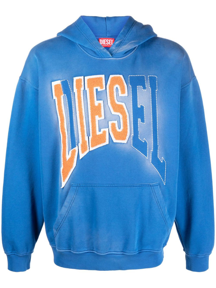 Diesel S-Boxt flocked-logo hoodie