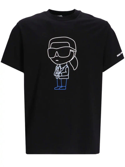 Karl Lagerfeld K/Ikonik-print cotton T-shirt
