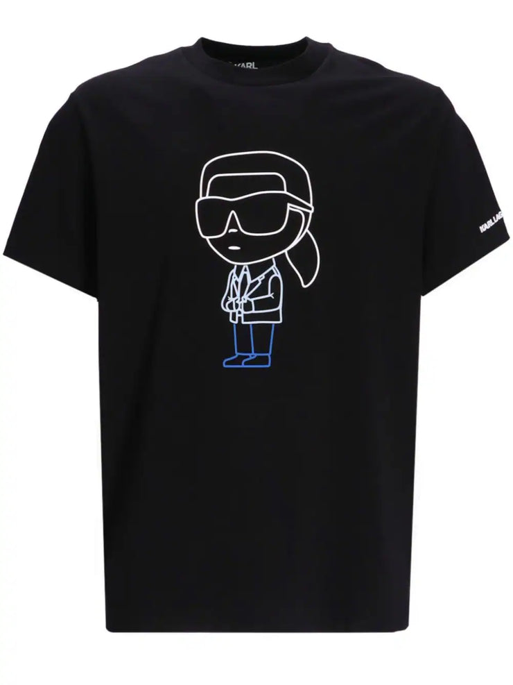 Karl Lagerfeld K/Ikonik-print cotton T-shirt