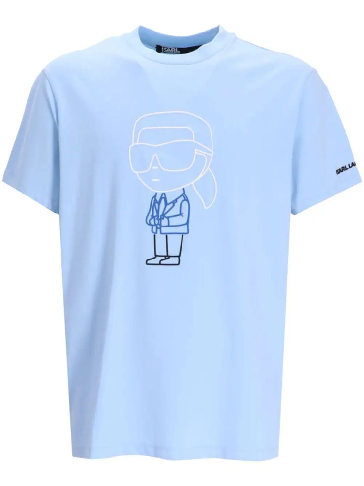 Karl Lagerfeld K/Ikonik-print cotton T-shirt