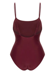 KARL LAGERFELD JACQUARD-LOGO SWIMSUIT