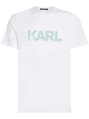 KARL LAGERFELD LOGO-PRINT ORGANIC COTTON T-SHIRT