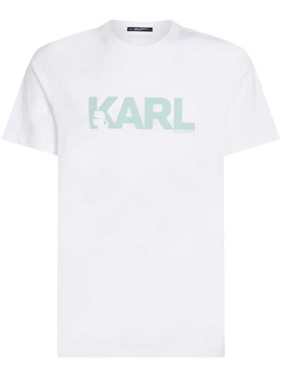 KARL LAGERFELD LOGO-PRINT ORGANIC COTTON T-SHIRT