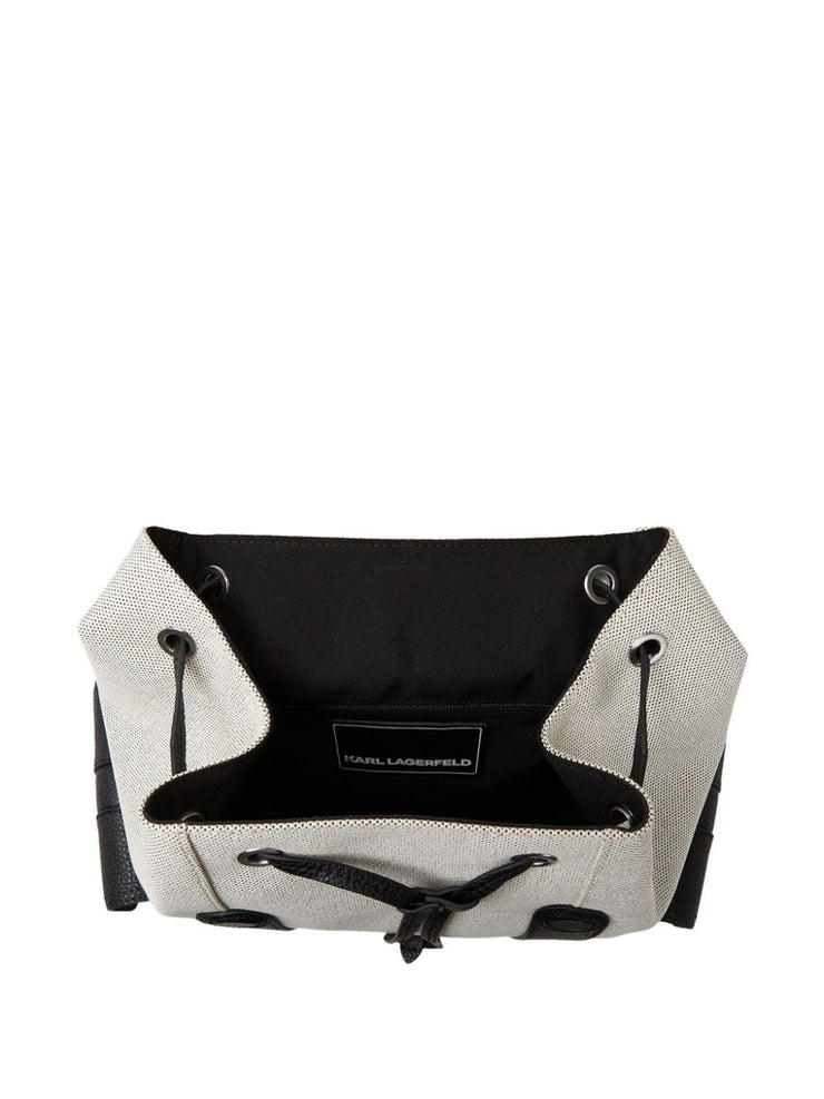 KARL LAGERFELD K/PLAK CANVAS BACKPACK
