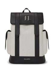 KARL LAGERFELD K/PLAK CANVAS BACKPACK