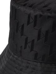 KARL LAGERFELD K/ETCH MONOGRAM JACQUARD BUCKET HAT
