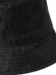 KARL LAGERFELD K/ETCH MONOGRAM JACQUARD BUCKET HAT