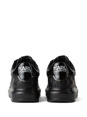 KARL LAGERFELD MONOGRAM KAPRI LEATHER SNEAKERS