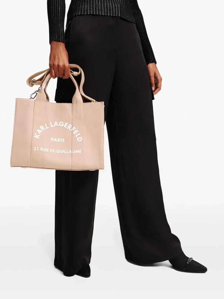 KARL LAGERFELD MEDIUM RUE ST-GUILLAUME SQUARE TOTE BAG