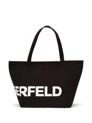KARL LAGERFELD ESSENTIAL OVERSIZED-LOGO TOTE BAG