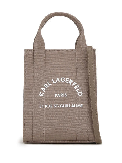 KARL LAGERFELD SMALL RUE ST-GUILLAUME SQUARE TOTE BAG