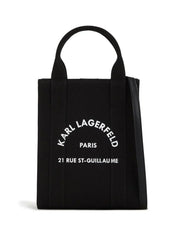 KARL LAGERFELD SMALL RUE ST-GUILLAUME SQUARE TOTE BAG