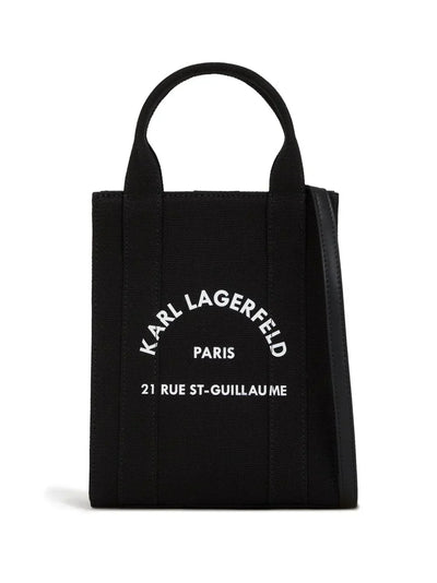 KARL LAGERFELD SMALL RUE ST-GUILLAUME SQUARE TOTE BAG